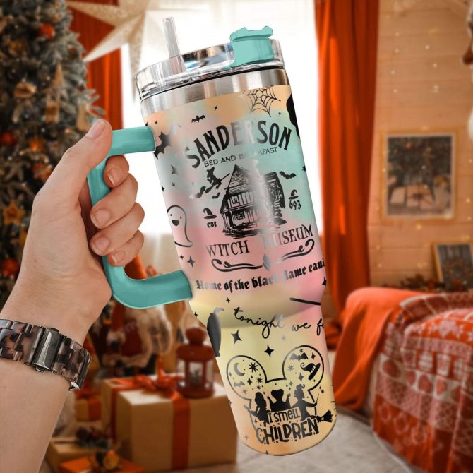 Hocus Pocus Movies Custom Stanley Quencher 40Oz Stainless Steel Tumbler With Handle