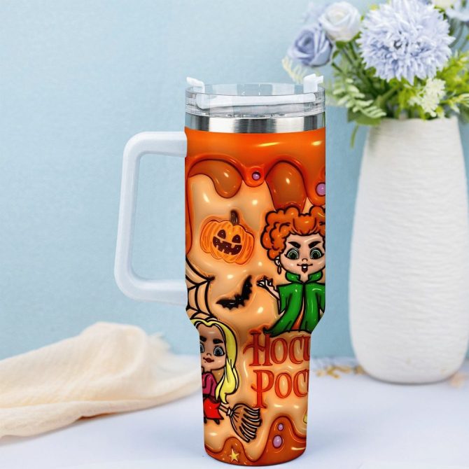 Hocus Pocus Movies Custom Stanley Quencher 40Oz Stainless Steel Tumbler With Handle - Image 4