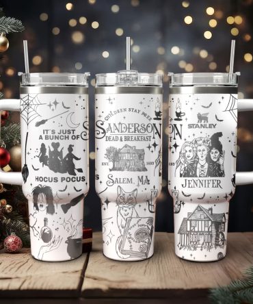 Hocus Pocus Movies Custom Stanley Quencher 40Oz Stainless Steel Tumbler With Handle