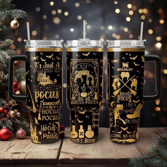 Hocus Pocus Movies Custom Stanley Quencher 40Oz Stainless Steel Tumbler With Handle