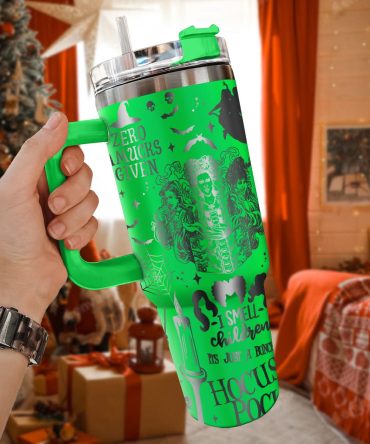 Hocus Pocus Movies Custom Stanley Quencher 40Oz Stainless Steel Tumbler With Handle