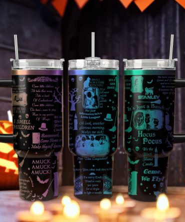 Hocus Pocus Movies Custom Stanley Quencher 40Oz Stainless Steel Tumbler With Handle