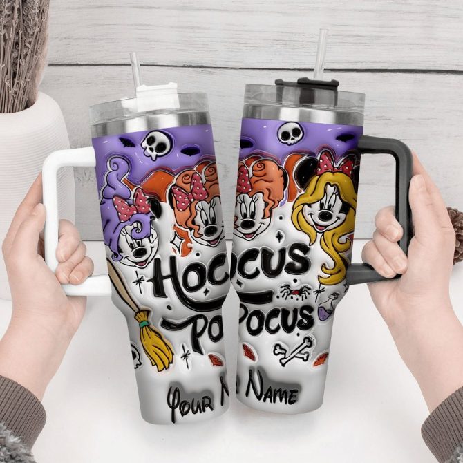 Hocus Pocus Movies Custom Stanley Quencher 40Oz Stainless Steel Tumbler With Handle - Image 4