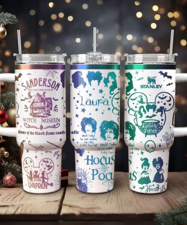 Hocus Pocus Movies Custom Stanley Quencher 40Oz Stainless Steel Tumbler With Handle
