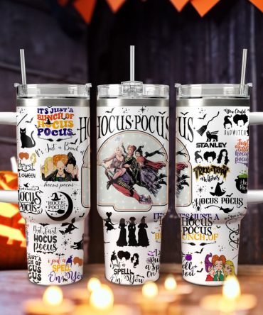 Hocus Pocus Movies Custom Stanley Quencher 40Oz Stainless Steel Tumbler With Handle