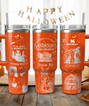Hocus Pocus Movies Custom Stanley Quencher 40Oz Stainless Steel Tumbler With Handle