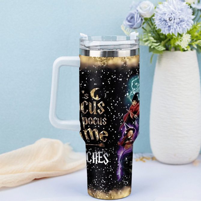 Hocus Pocus Movies Custom Stanley Quencher 40Oz Stainless Steel Tumbler With Handle - Image 3