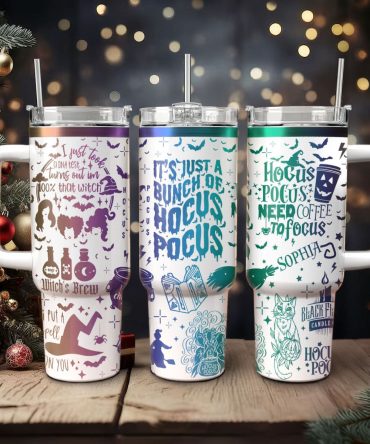 Hocus Pocus Movies Custom Stanley Quencher 40Oz Stainless Steel Tumbler With Handle