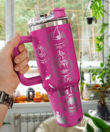 Hocus Pocus Movies Custom Stanley Quencher 40Oz Stainless Steel Tumbler With Handle
