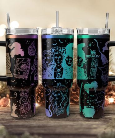 Hocus Pocus Movies Custom Stanley Quencher 40Oz Stainless Steel Tumbler With Handle