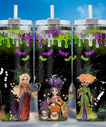 Hocus Pocus Movies Custom Stanley Quencher 40Oz Stainless Steel Tumbler With Handle