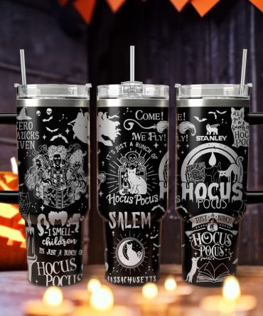 Hocus Pocus Movies Custom Stanley Quencher 40Oz Stainless Steel Tumbler With Handle