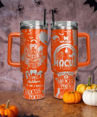 Hocus Pocus Movies Custom Stanley Quencher 40Oz Stainless Steel Tumbler With Handle