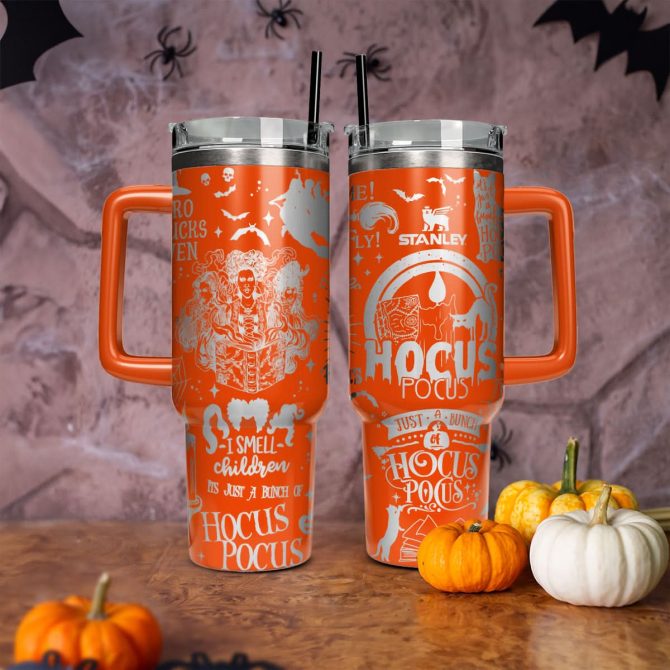 Hocus Pocus Movies Custom Stanley Quencher 40Oz Stainless Steel Tumbler With Handle