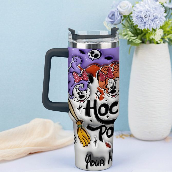 Hocus Pocus Movies Custom Stanley Quencher 40Oz Stainless Steel Tumbler With Handle - Image 3