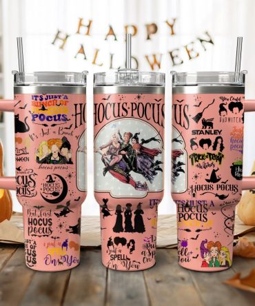 Hocus Pocus Movies Custom Stanley Quencher 40Oz Stainless Steel Tumbler With Handle