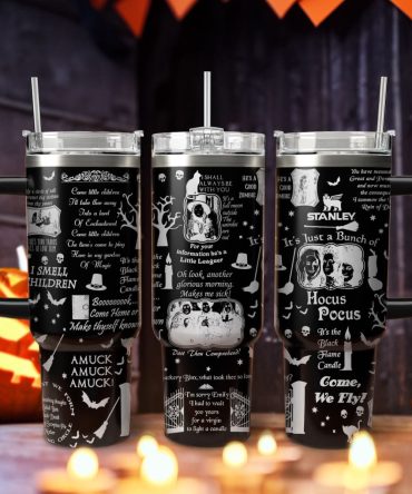 Hocus Pocus Movies Custom Stanley Quencher 40Oz Stainless Steel Tumbler With Handle