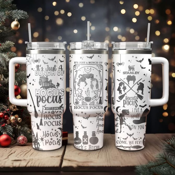 Hocus Pocus Movies Custom Stanley Quencher 40Oz Stainless Steel Tumbler With Handle