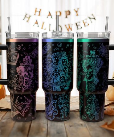Hocus Pocus Movies Custom Stanley Quencher 40Oz Stainless Steel Tumbler With Handle