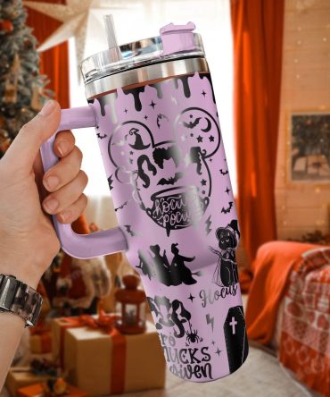Hocus Pocus Movies Custom Stanley Quencher 40Oz Stainless Steel Tumbler With Handle