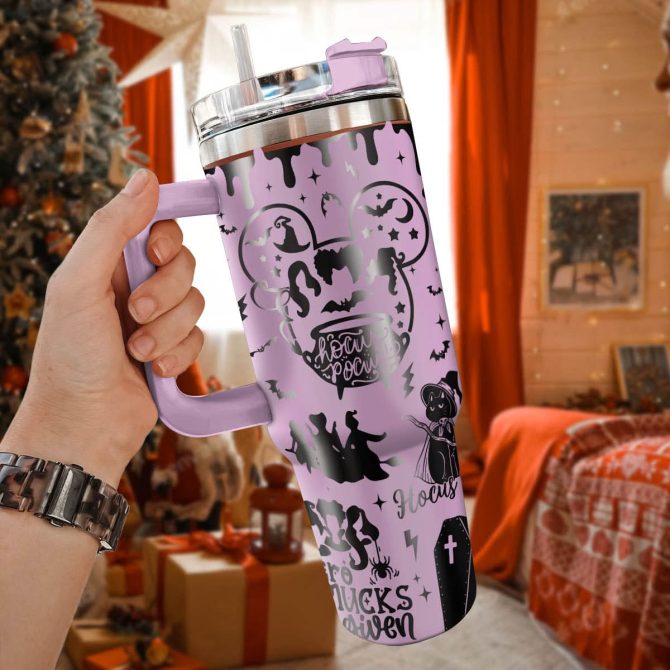Hocus Pocus Movies Custom Stanley Quencher 40Oz Stainless Steel Tumbler With Handle