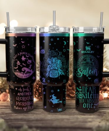 Hocus Pocus Movies Custom Stanley Quencher 40Oz Stainless Steel Tumbler With Handle