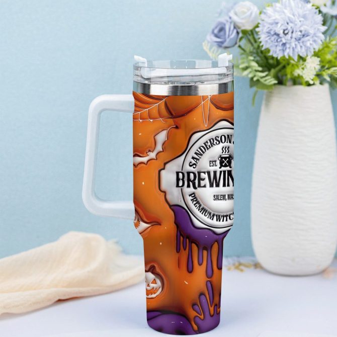 Hocus Pocus Movies Custom Stanley Quencher 40Oz Stainless Steel Tumbler With Handle - Image 3