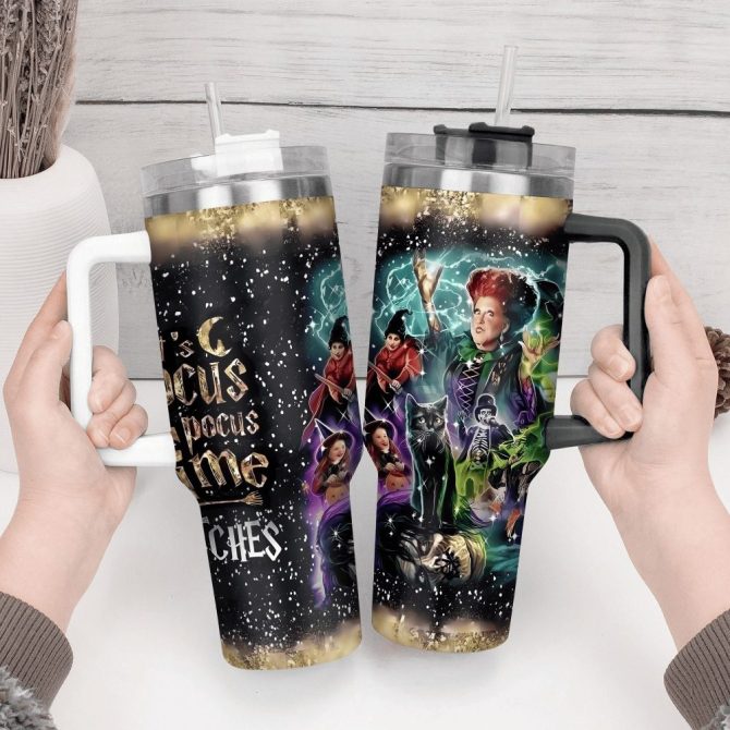 Hocus Pocus Movies Custom Stanley Quencher 40Oz Stainless Steel Tumbler With Handle - Image 4