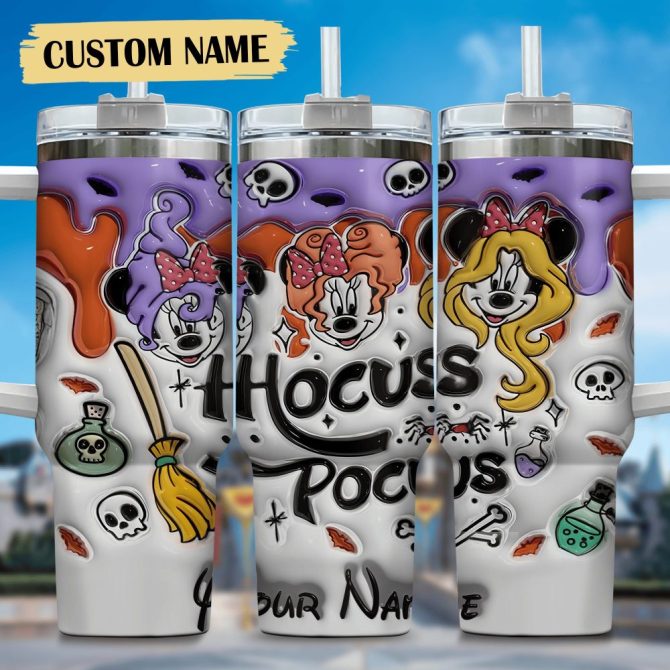 Hocus Pocus Movies Custom Stanley Quencher 40Oz Stainless Steel Tumbler With Handle