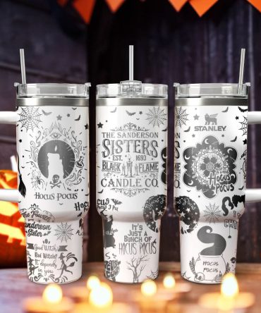 Hocus Pocus Movies Custom Stanley Quencher 40Oz Stainless Steel Tumbler With Handle