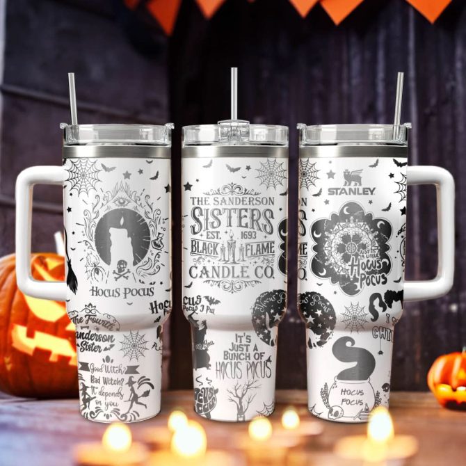 Hocus Pocus Movies Custom Stanley Quencher 40Oz Stainless Steel Tumbler With Handle