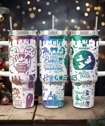 Hocus Pocus Movies Custom Stanley Quencher 40Oz Stainless Steel Tumbler With Handle