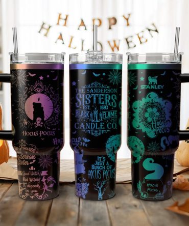Hocus Pocus Movies Custom Stanley Quencher 40Oz Stainless Steel Tumbler With Handle