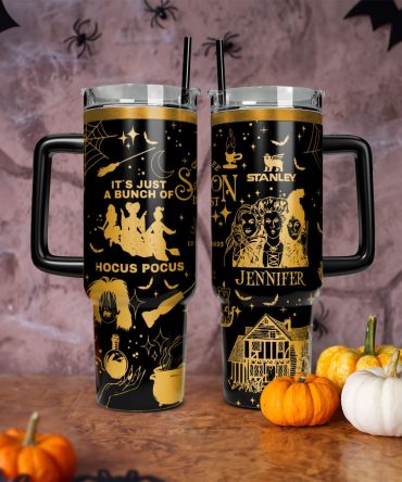Hocus Pocus Movies Custom Stanley Quencher 40Oz Stainless Steel Tumbler With Handle
