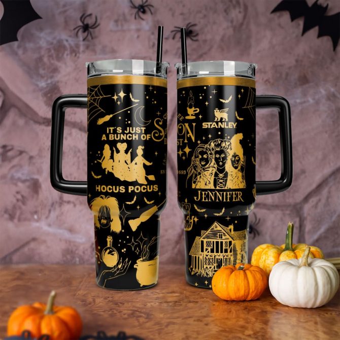 Hocus Pocus Movies Custom Stanley Quencher 40Oz Stainless Steel Tumbler With Handle