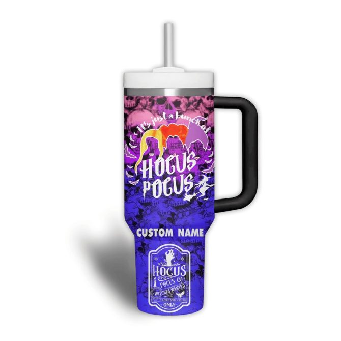 Hocus Pocus Movies Custom Stanley Quencher 40Oz Stainless Steel Tumbler With Handle - Image 3
