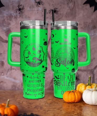 Hocus Pocus Movies Custom Stanley Quencher 40Oz Stainless Steel Tumbler With Handle