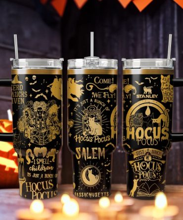 Hocus Pocus Movies Custom Stanley Quencher 40Oz Stainless Steel Tumbler With Handle