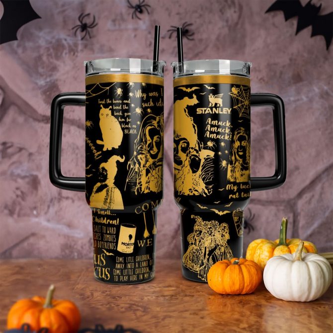 Hocus Pocus Movies Custom Stanley Quencher 40Oz Stainless Steel Tumbler With Handle