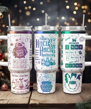 Hocus Pocus Movies Custom Stanley Quencher 40Oz Stainless Steel Tumbler With Handle