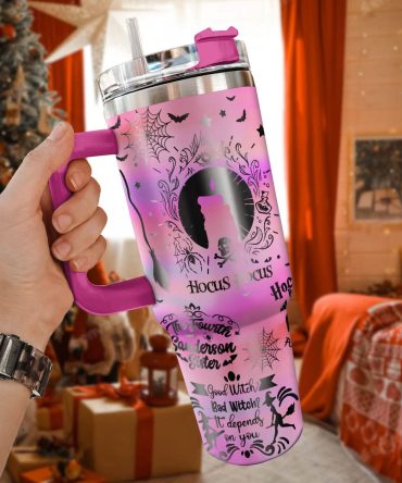 Hocus Pocus Movies Custom Stanley Quencher 40Oz Stainless Steel Tumbler With Handle