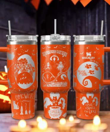 Hocus Pocus Movies Custom Stanley Quencher 40Oz Stainless Steel Tumbler With Handle