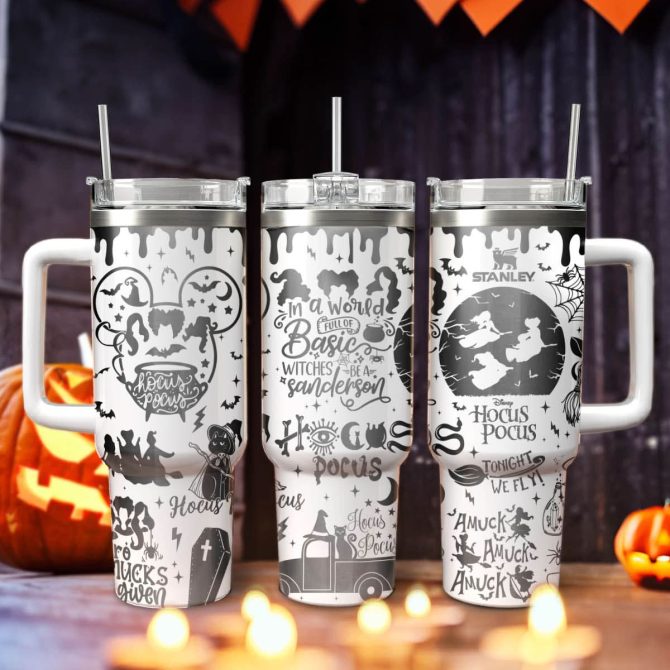 Hocus Pocus Movies Custom Stanley Quencher 40Oz Stainless Steel Tumbler With Handle