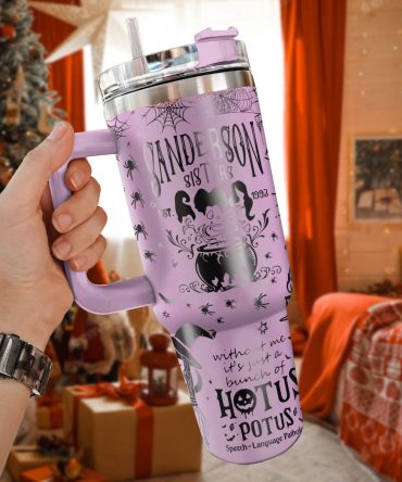 Hocus Pocus Movies Custom Stanley Quencher 40Oz Stainless Steel Tumbler With Handle