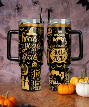 Hocus Pocus Movies Custom Stanley Quencher 40Oz Stainless Steel Tumbler With Handle