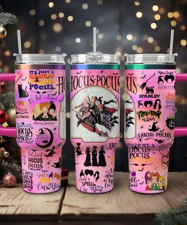Hocus Pocus Movies Custom Stanley Quencher 40Oz Stainless Steel Tumbler With Handle