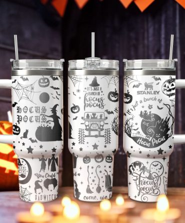 Hocus Pocus Movies Custom Stanley Quencher 40Oz Stainless Steel Tumbler With Handle