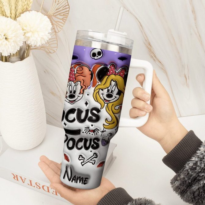 Hocus Pocus Movies Custom Stanley Quencher 40Oz Stainless Steel Tumbler With Handle - Image 2