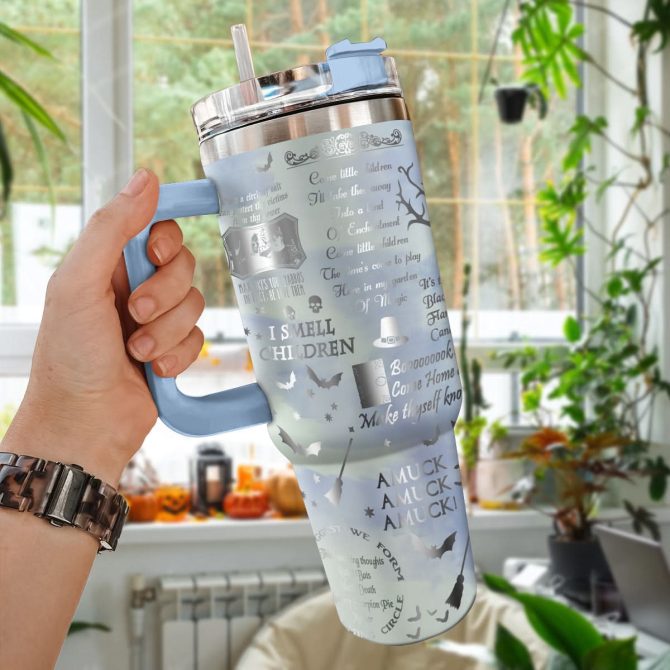 Hocus Pocus Movies Custom Stanley Quencher 40Oz Stainless Steel Tumbler With Handle