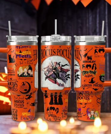 Hocus Pocus Movies Custom Stanley Quencher 40Oz Stainless Steel Tumbler With Handle